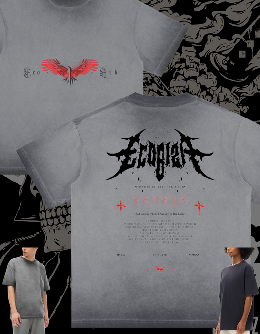 Ecobiza - bloodwing - Heavyweight Ghost Fade Tee
