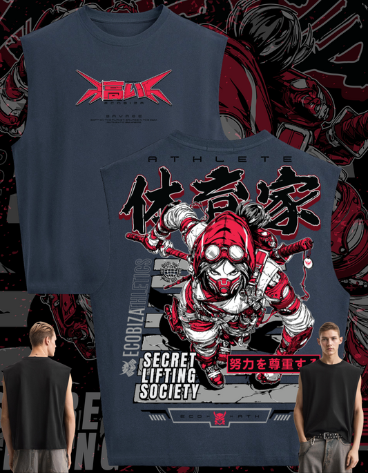 Ecobiza - NeoRonin - Unisex Cropped Boxy Heavyweight Tank