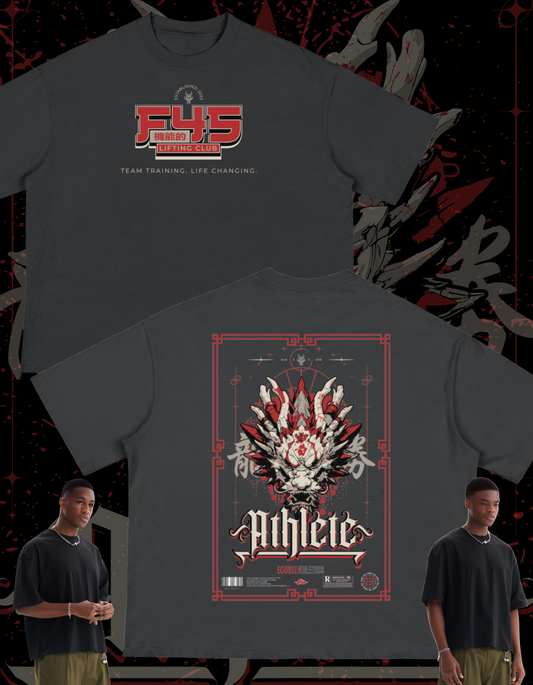 F45 - Awaken the Dragon - Crop Boxy Tee