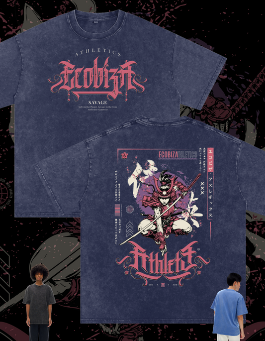 Ecobiza - Bloomblade - Ocean Washed Oversized Heavyweight Tee