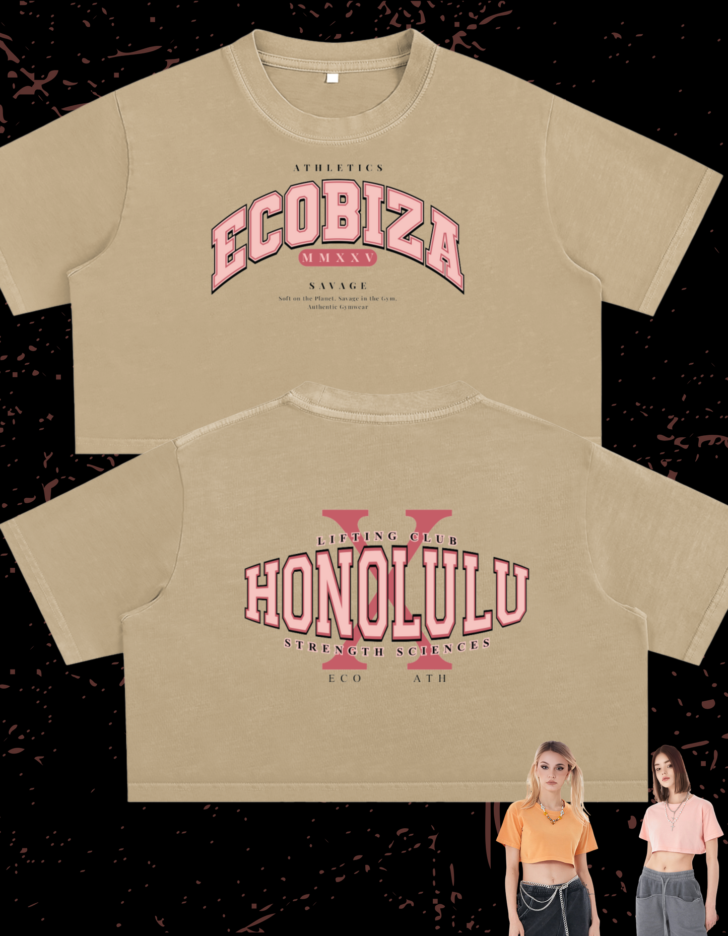 Ecobiza - Club Savage Ice Cream Drip - Crop Top