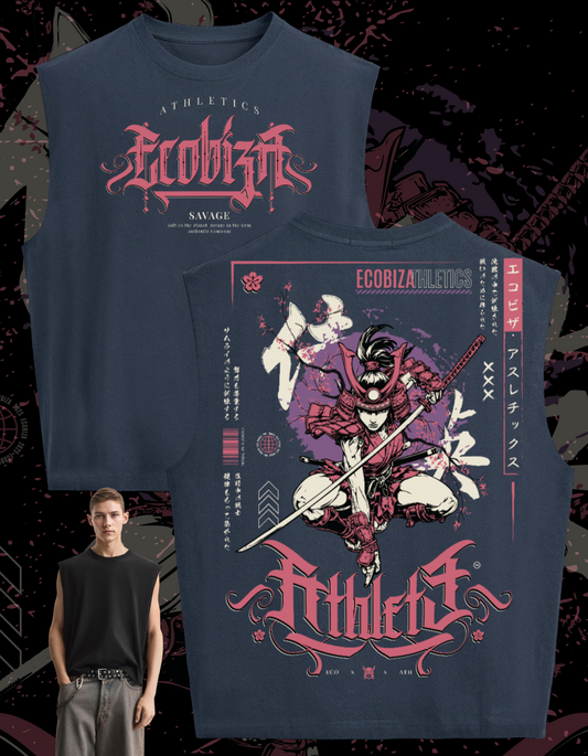 Ecobiza - Bloomblade - Unisex Cropped Boxy Heavyweight Tank