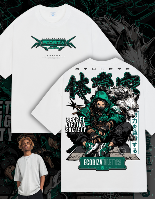 Ecobiza - Ghostwolf - Unisex Oversized Drop Shoulder Tee
