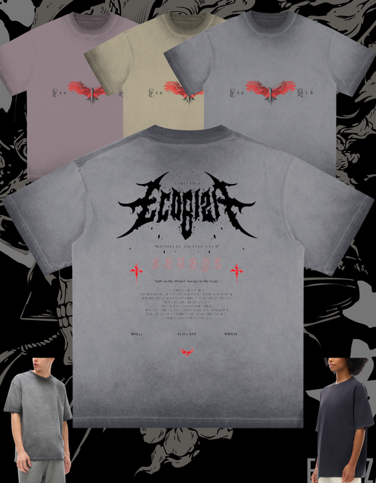 Ecobiza - bloodwing - Heavyweight Ghost Fade Tee