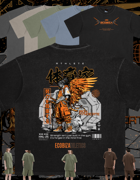 Ecobiza - Iron Angel - Unisex Artisan Eco-Washed Tee