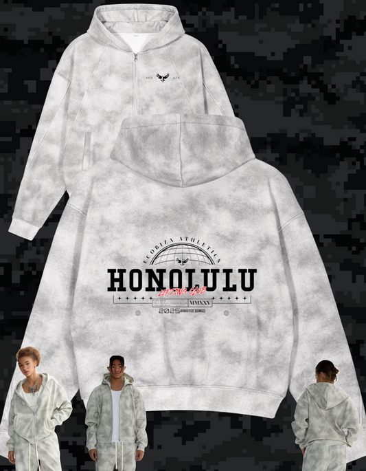 Ecobiza - HLC Essentials - Stonecloud Boxy Fleece Hoodie