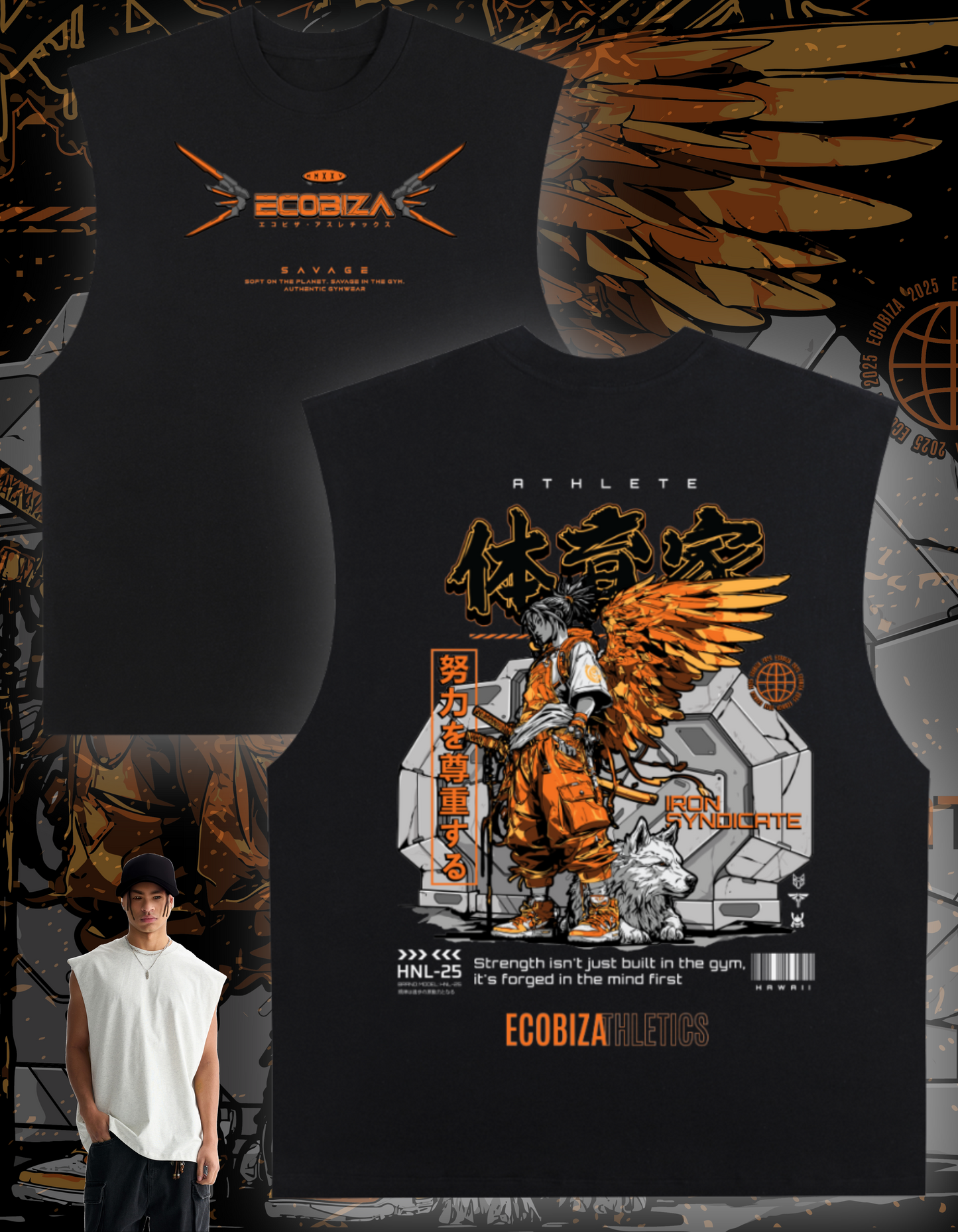 Ecobiza - Iron Angel - Unisex Cloudsoft Tank