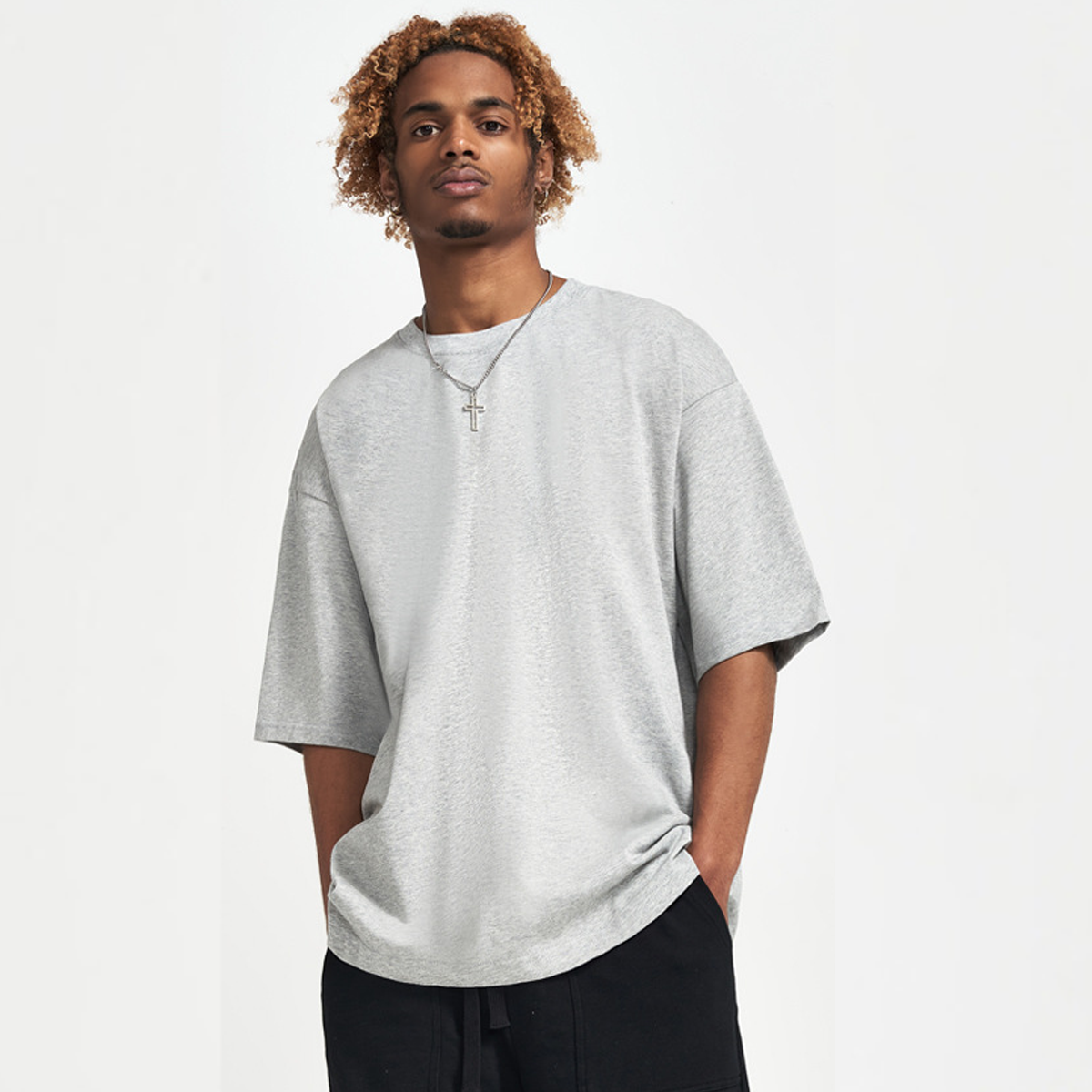 Ecobiza - Ghostwolf - Unisex Oversized Drop Shoulder Tee