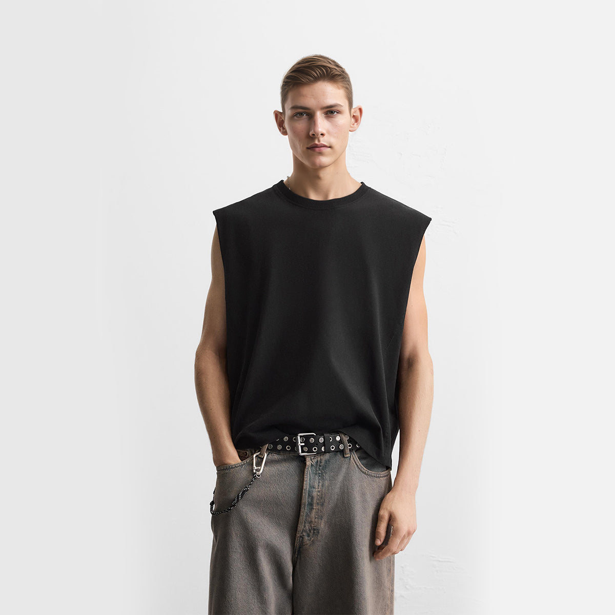 Ecobiza - KINGSCROWN - Boxy Cropped Heavyweight Tank