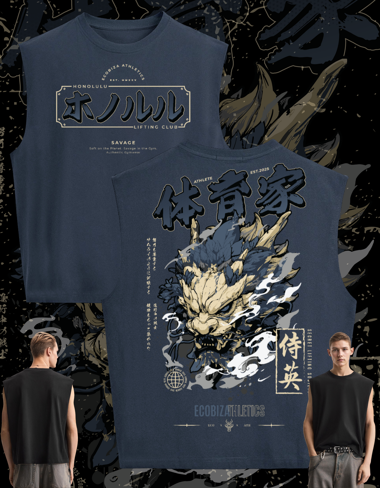Ecobiza - Drip of the Dragon - Unisex Cropped Boxy Tank