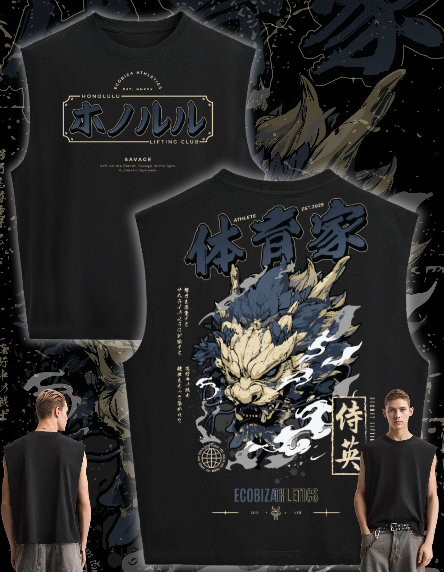 Ecobiza - Drip of the Dragon - Unisex Cropped Boxy Tank