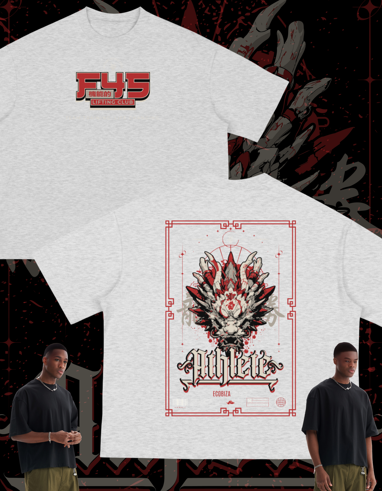 F45 - Awaken the Dragon - Crop Boxy Tee