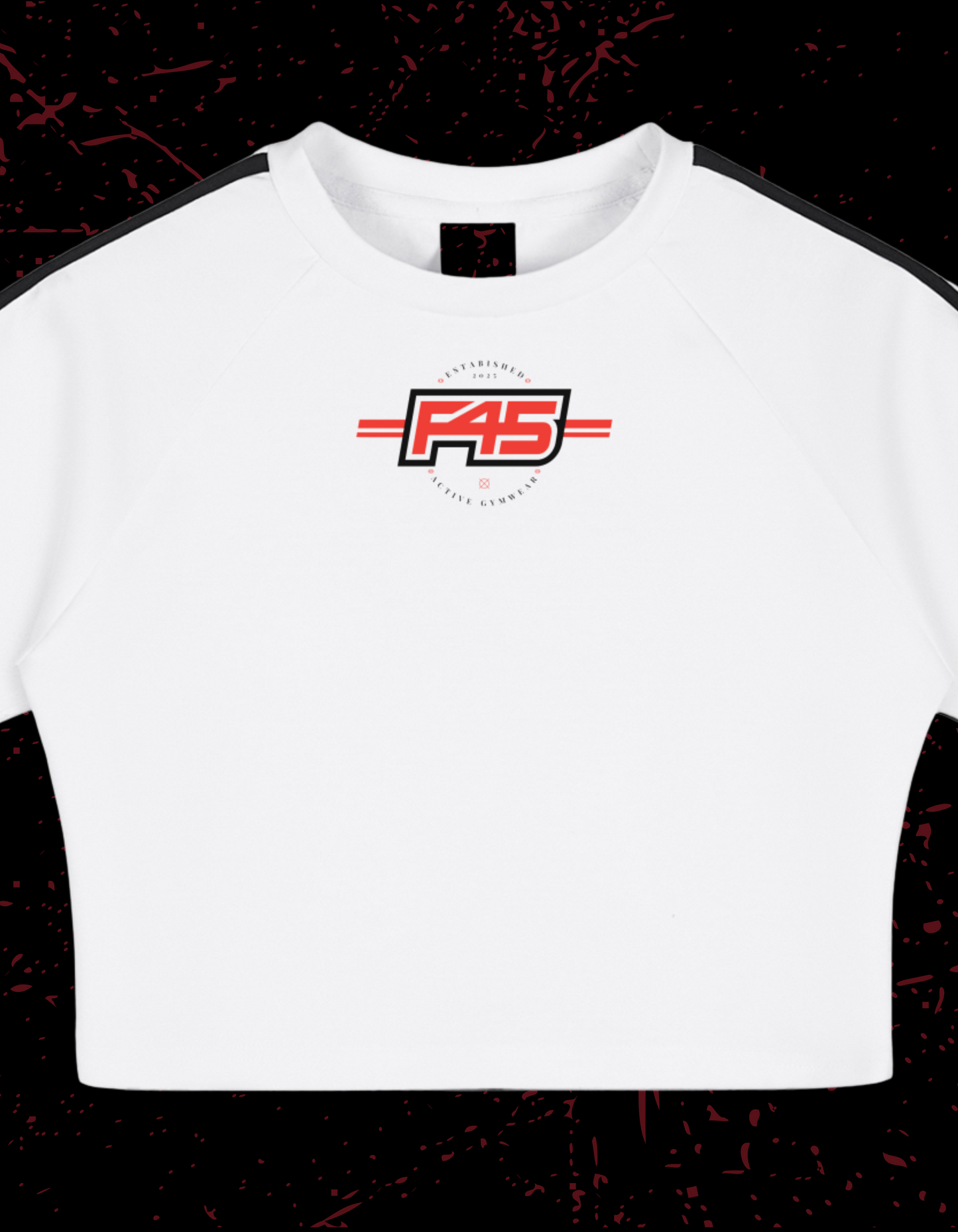 F45 - White HLC - Cooling Performance Crop Top