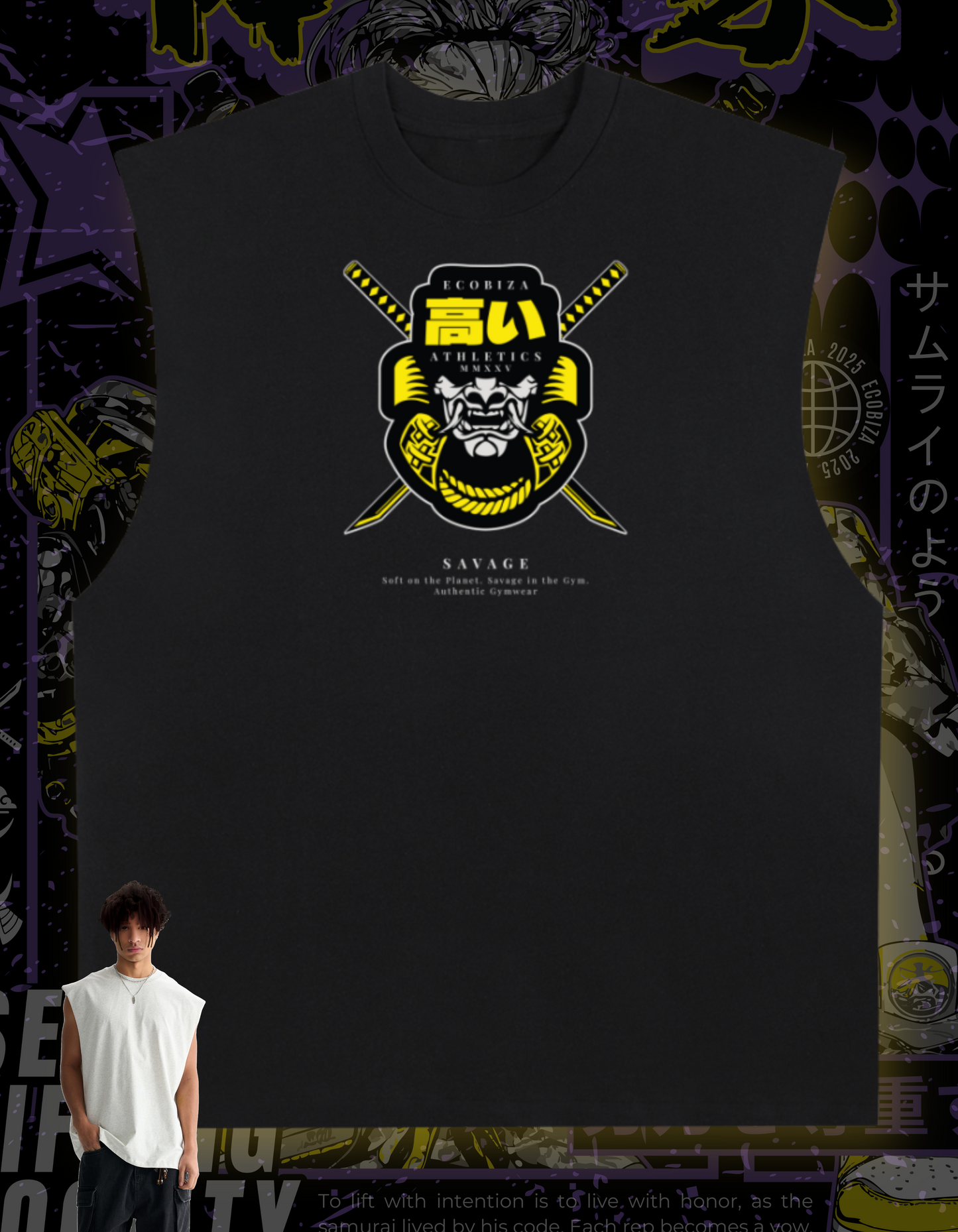 Ecobiza - Tech Samurai - Cloudsoft Tank Top