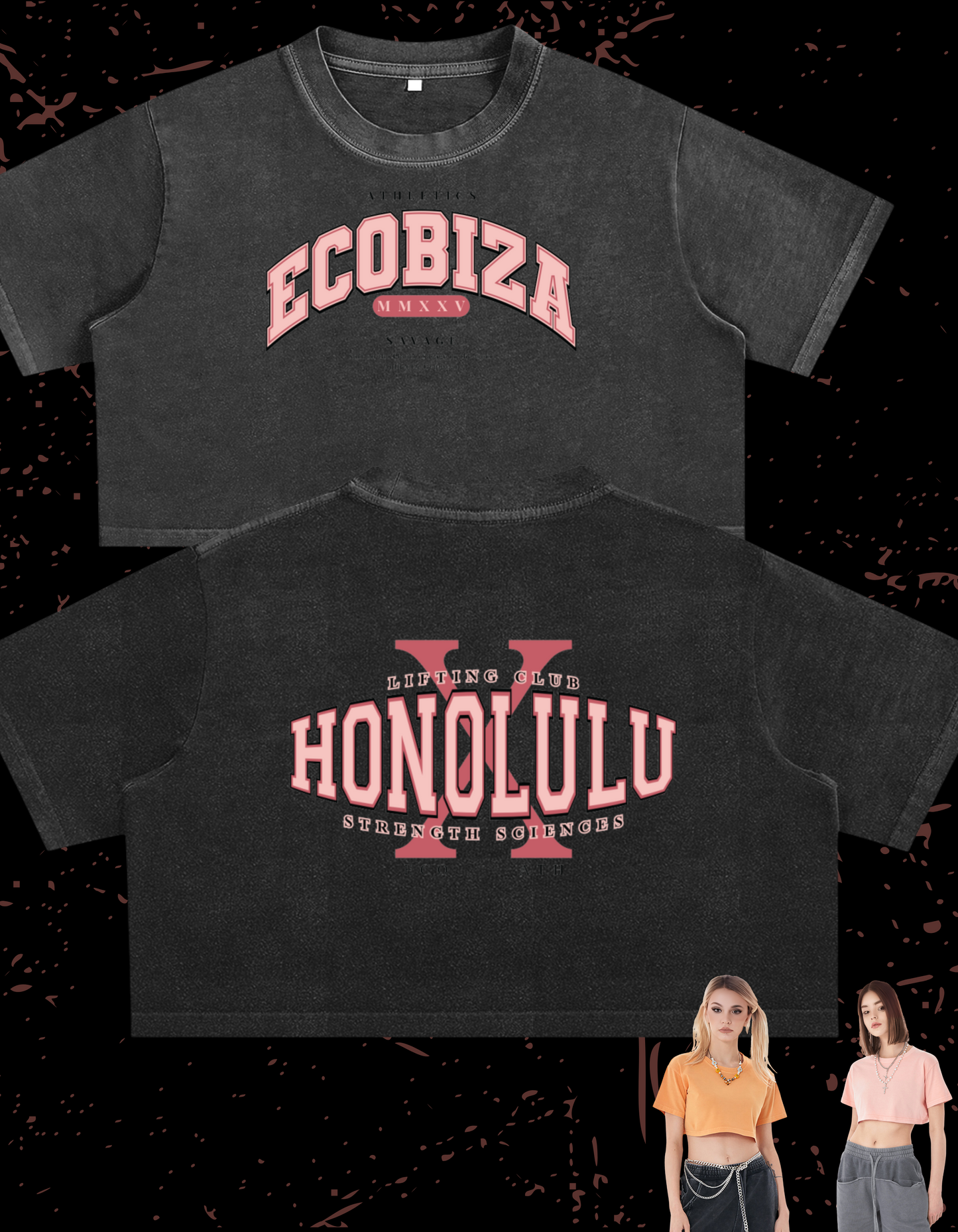 Ecobiza - Club Savage Ice Cream Drip - Crop Top