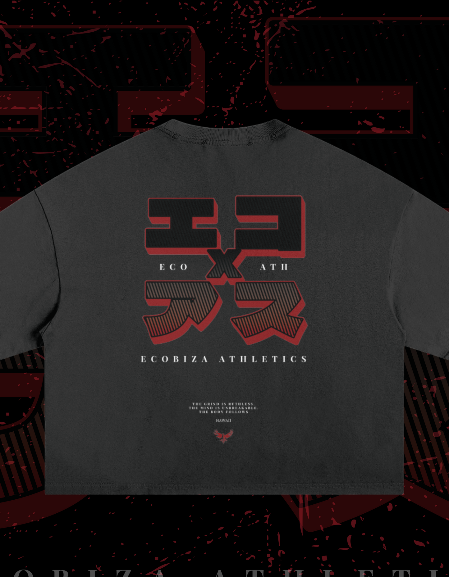 Ecobiza - Tokyo Athlete - Frayed Boxy Crop Tee
