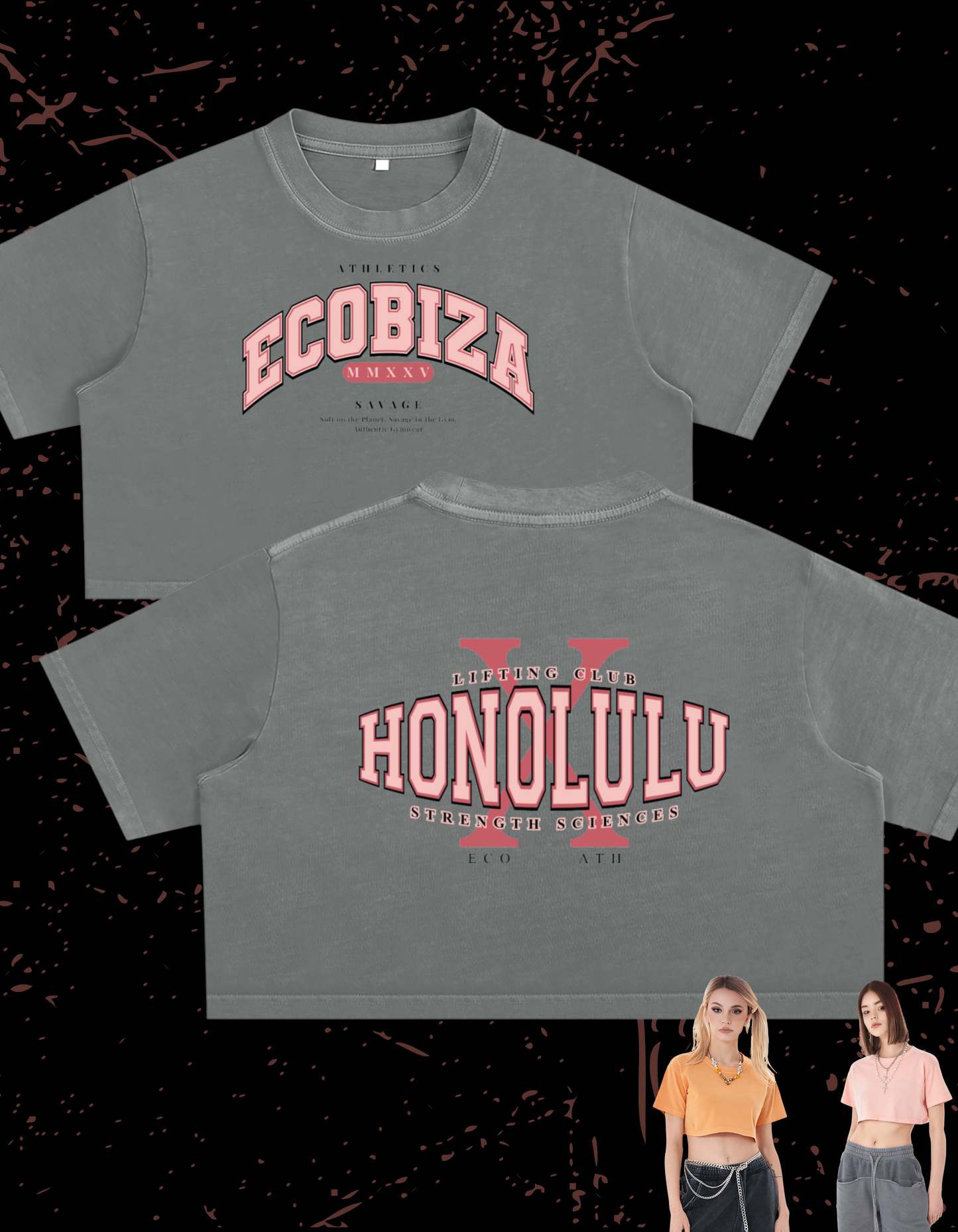 Ecobiza - Club Savage Ice Cream Drip - Crop Top