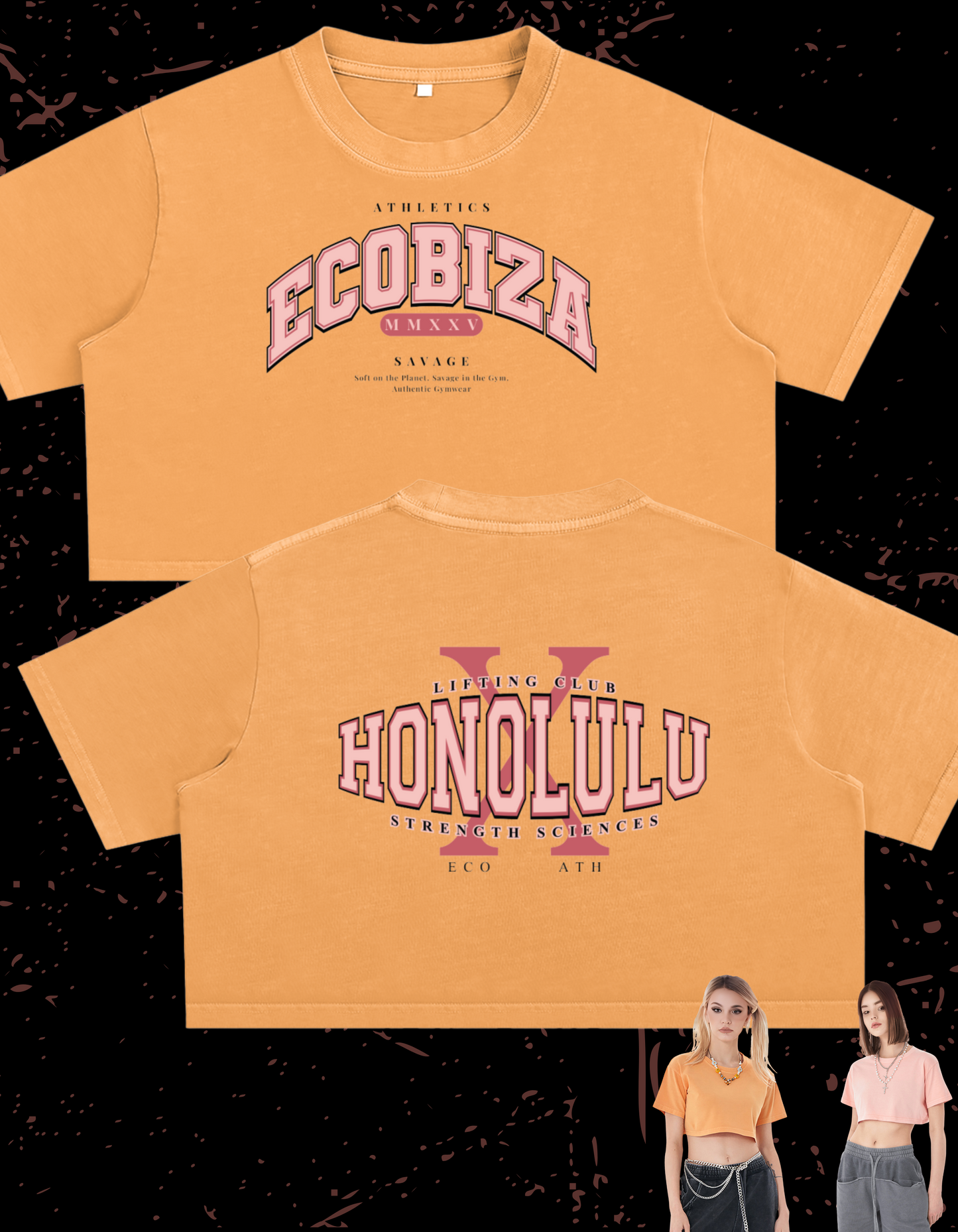 Ecobiza - Club Savage Ice Cream Drip - Crop Top