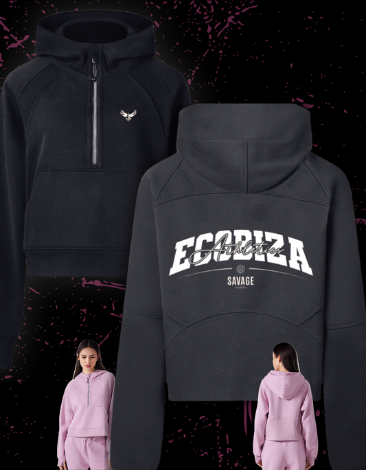 Ecobiza - Cloudflex Hoodie - Cropped Half-Zip Hoodie