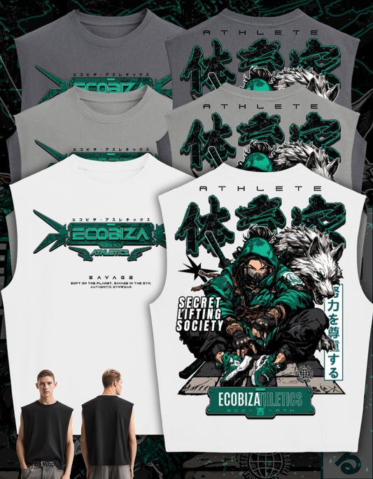 Ecobiza - Ghostwolf - Cropped Boxy Heavyweight Tank