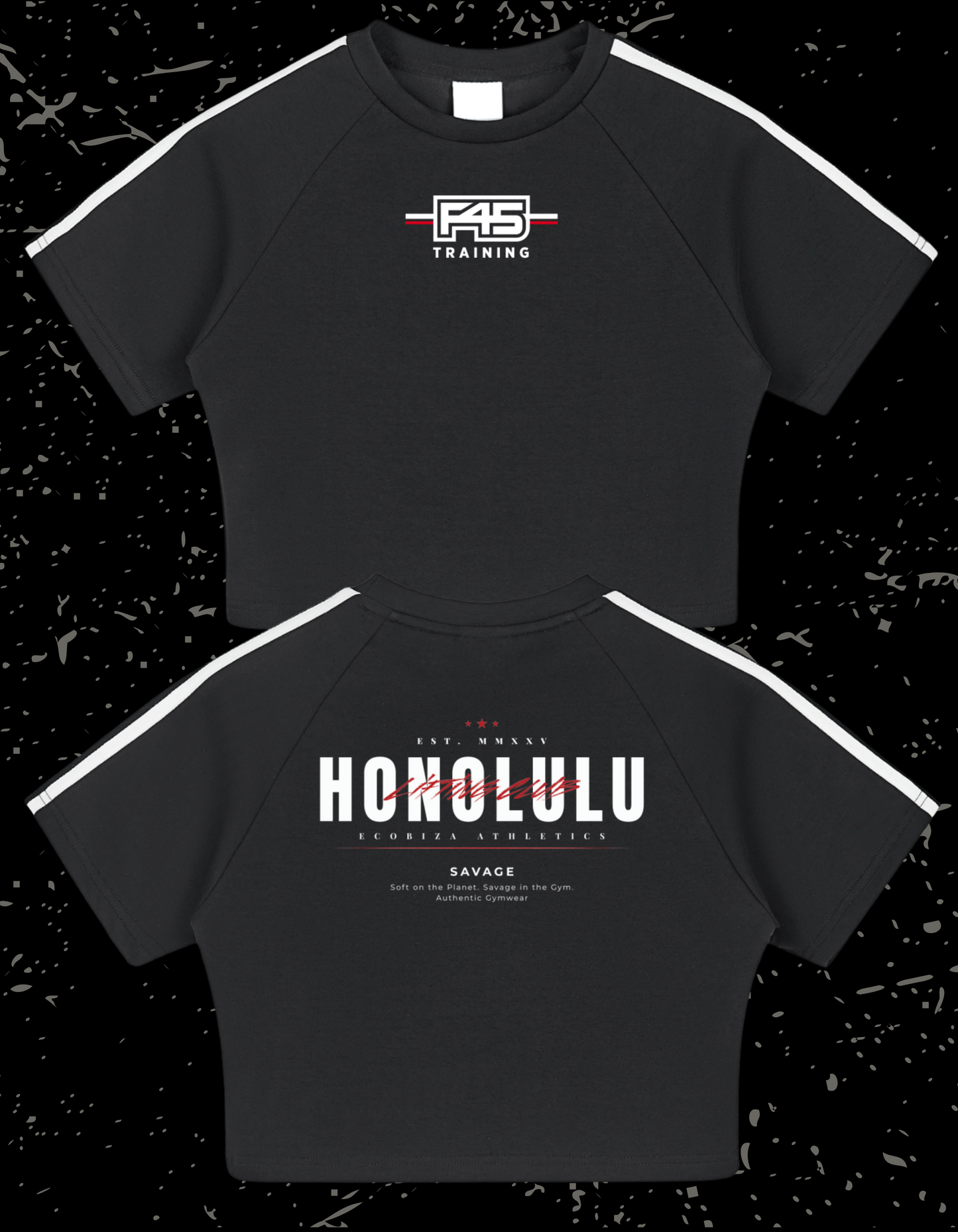 F45 - Black HLC - Cooling Performance Crop Top