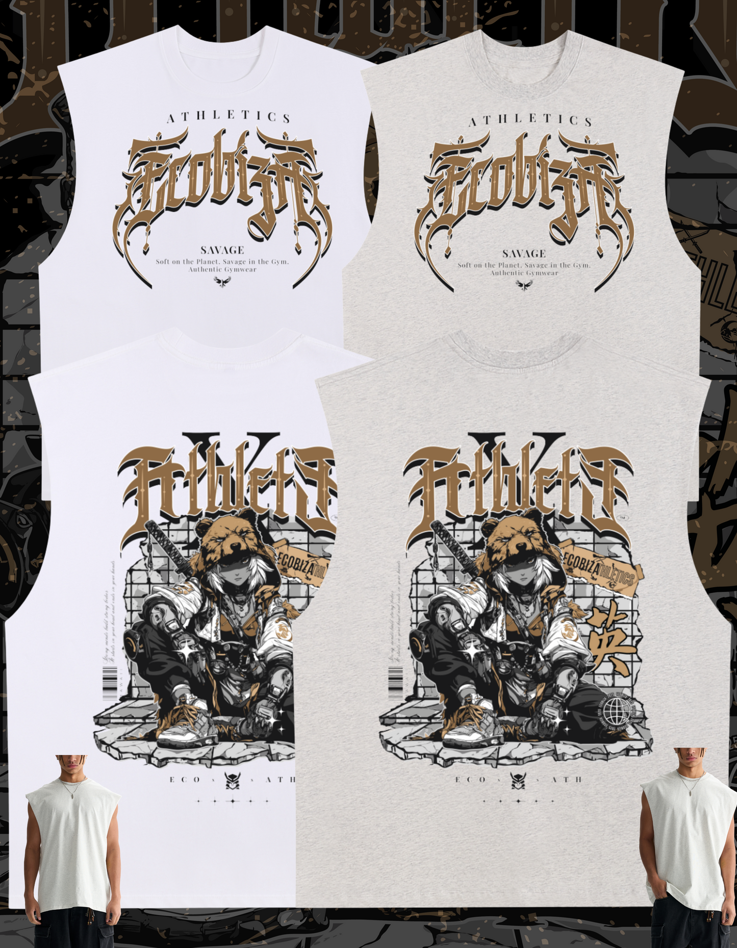 Ecobiza - Warbear - Unisex Cloudsoft Tank