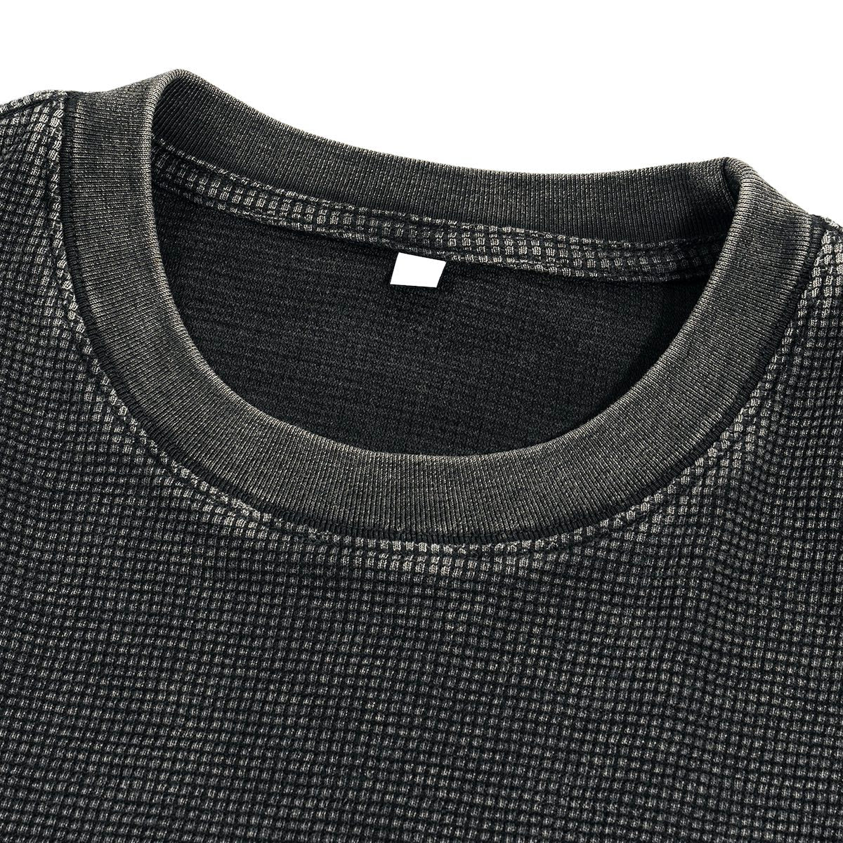 Ecobiza - Dragonbane - Snow Washed Cropped Waffle Tee