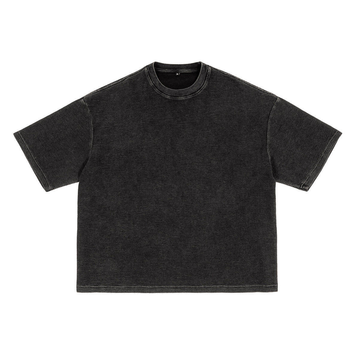 Ecobiza - Dragonbane - Snow Washed Cropped Waffle Tee